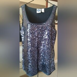Sequin Front Tank Top
